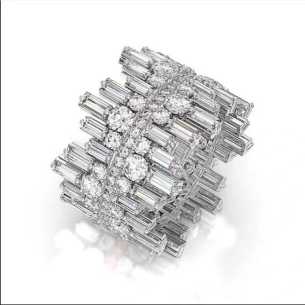 NEW 925 STERLING SILVER ROUND SQUARE RING - Picture 2 of 6